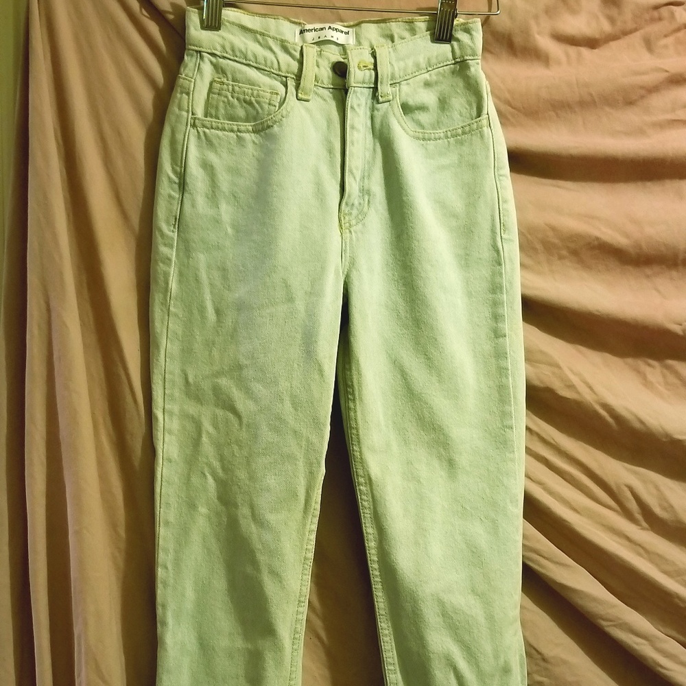 American Apparel High Waisted Jeans